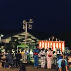 あきた芸術村の花火大会と盆踊り
