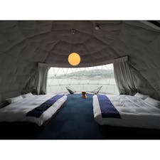 シークルーズグランピング熊本天草

生憎のお天気でオーシャンビューなのに景色は残念💦😭

お風呂もついてるので雨の日には助かる🙏☔️

#熊本