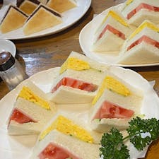 タナカ御成店
名物のミックスサンド
ウインナー珈琲の生クリームをつけて食べるのがgood！
#202303 #s愛知