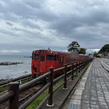 富山県高岡市　雨晴海岸の早朝
晴天の時にまた訪れたい。