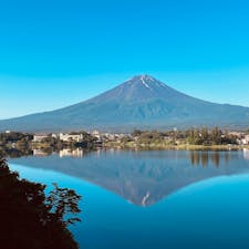 河口湖　逆さ富士