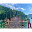 和歌山県・有田川に架かる「蔵王橋」✨

日本の棚田百選・あらぎ島のすぐ近くにある吊り橋で迫力満点🤩

川からの高さもそれなりにあり、橋の中央に行けば行くほど揺れます🫨

ちょっと勇気がいりますが、橋からの眺めは素晴らしいので、ぜひ渡ってみて下さいね✨