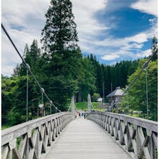 長野　大出の吊橋