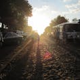 パラグアイ　MariaAuxiliadora
地元サッカーチームの試合の帰り道
道の向こうに落ちた夕陽がキレイでした