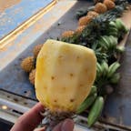 イースター島で食べたパイナップル。
パイナップルスタンド(トラック)近くはとてめ甘い香りでいっぱいでした。
自分で好きなパイナップルを選び、その場で皮を剥いてくれました。
今まで食べたなかで、いちばん甘くてジューシーなパイナップル🍍でした。

#イースター島
#パイナップル
#チリ
#イースター島グルメ