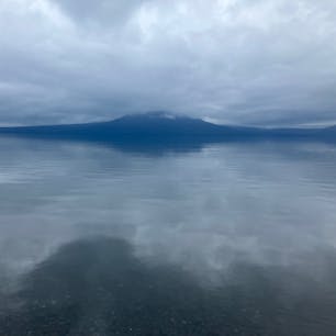 北海道　支笏湖
釣りに行きましたが、幻想的なのでパチリ。