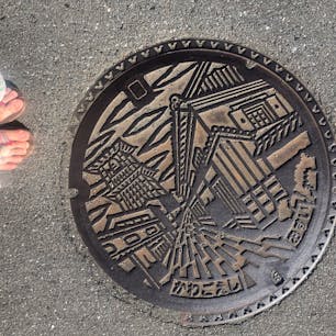 埼玉、川越市のマンホール 浴衣着た( *¯ ³¯*)