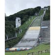 札幌オリンピックミュージアムにある、スキーのジャンプ台。間近で見るとめちゃくちゃ迫力あった。