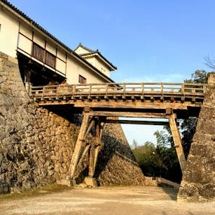 滋賀
彦根城

廊下橋は敵が近づくと
落とせる工夫が。
かなりの階段を登ります。