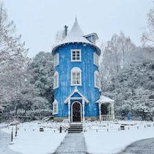 ちょうど雪の日❄️
映えたけど、色々やってなかったり早く閉まったりしてた。
ムーミンには会えた！