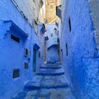 モロッコ　
シャウエンのメディナ　
街全体がほんとにブルー
夢のような場所