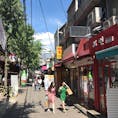 初めての海外✈️
韓国の弘大の裏道