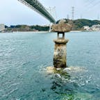 早鞆ノ瀬戸
関門海峡の最挟部で、下関壇ノ浦と北九州和布刈を結ぶあたりです。源平合戦が繰り広げられたところでもあります。上は関門橋ですが、海の下は関門トンネルとなっており、人道は無料で歩いて渡ることもできます。