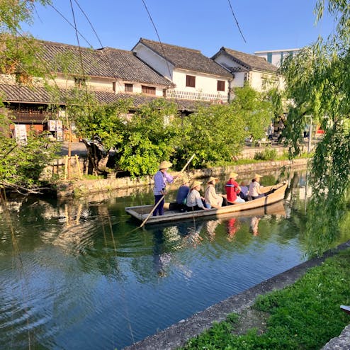 くらしき川舟流し