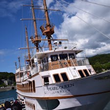 長崎県佐世保市、九十九島パールシーリゾート！
遊覧船(^-^)
