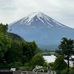 山梨 オルゴール館からの富士山