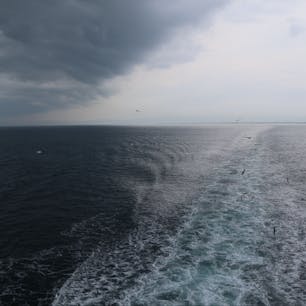 @佐渡島行きのフェリー