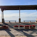 穏やかな海が目の前に広がり時が止まったような感覚。とても小さい駅です。