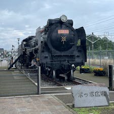 御殿場駅前の汽車ぽっぽ広場です
御殿場に初めて行ったのですが
あの「汽車汽車ぽっぽぽっぽしゅぽしゅぽしゅぽぽ🎵」の唄は御殿場の方が作られたそうです。SLの前には唄が聞けるスイッチがあります。SLは蒸気機関の部分にも入れるので、SLファンじゃなくても「鬼滅の刃無限列車編」を見た人は上がるんじゃないかな？