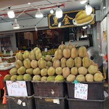 チャイナタウン
シンガポール🇸🇬

今まさにドリアンが旬！
たまりませんな〜😋
