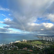 ダイヤモンドヘッド山頂
虹に出会えた🌈