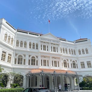 ラッフルズホテル
憧れているのに手が届かない💧毎度の事館内を徘徊します😅
・シンガポールスリング🍹が生まれたロングバーが有名です。突き出しの食べたピーナッツの殻は床に落とします🥜
・ティフィンルームのハイティーも素晴らしい👍