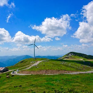 [2016/08]
高知県・愛媛県、四国カルスト。
天気がなかなか晴れないため、天空のドライブウェイを走れるかはかなり運だそうです。
この時は前日真っ白で何も見えなかったので、再トライして運良く晴れてました。
※行く前に、山頂のロッジに電話して天気を確認するのが確実です。