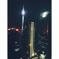 ホテルからKLタワー！贅沢〜！