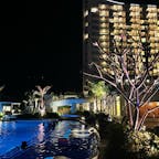 オリエンタルホテル沖縄リゾート＆スパ🌴ナイトプールが有名なホテルで、すっごく綺麗でした🥰✨