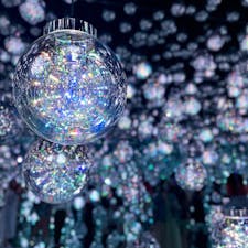 麻布台ヒルズのチームラボボーダレス。次々と移り変わる演出が綺麗でした。