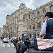滞在中乗りたかった、フィアカー🐴

ベビーカーもあったので乗れないかもと心配していましたが、折りたためば乗車出来るとのことだったので、アルベルティーナ前から乗ることにしました。

20分と40分コースがあり、20分コースを利用しましたが、定番所に連れて行ってもらえるので十分楽しむことができました◎