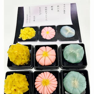お土産の他にも、体験ができる施設があり、和菓子作り予約して1700円で３個作りました。１個お土産用に用意されたものがあり計４個持ち帰れます。先生のお話を聞きモニターで見ながら、作業時間45分くらいです。大人も子供も楽しそうに作ってました。

500円の物産館利用券をもらえるので実質1200円。