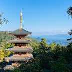 京都　成相寺

山道を登ると
五重塔と海が
さらに登ると展望台があり
天橋立を一望
混んでなくて最高