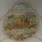 2024/8/12  聖マルティン教会
マッターホルンの街ツェルマットでは
教会の壁画にまでマッターホルン☺️⛰️
裏には印象深い墓地も。
#ツェルマット  #Zermatt
#スイス  #Switerland