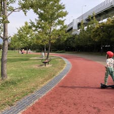 【みなとのもり公園】

神戸震災復興記念公園として、阪神淡路大震災ののちに防災機能を兼ね備えてできた公園ですが、広々とした芝生公園、ランニングトラック、バスケットコートや、スケートボートのコートなど施設が充実しています。
