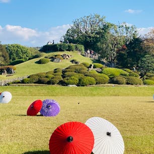 岡山　後楽園

和傘がたくさん
ライトアップも見たかったな