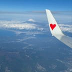 兵庫県⇨東京都／機内

雲の上に頭を出した美しい富士山🗻

最後の写真はまん丸に出来た虹の中に浮かんだ飛行機の影です。
実際にはもっと綺麗な虹色🌈に見えました！

#puku2'24
#puku2"11
#puku2'24母娘食い倒れ旅
#東京