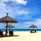 空と海の青さ、砂浜の白さ、飽きることなく時間を忘れて1日中眺めていられそうです✨✨
#ダナン