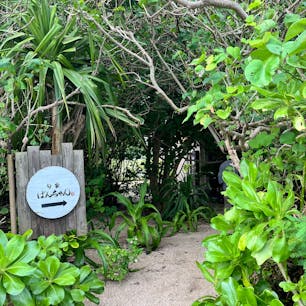 ごはんを待っている間にお店のすぐ裏のビーチを散策できます