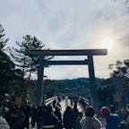 三重　伊勢神宮内宮

早朝からたくさんの人でした