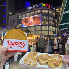 明洞食べ歩き
#202412 #s韓国