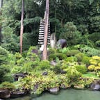 山梨県笛吹川温泉坐忘。庭園