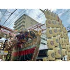 【祇園祭先祭　宵山　船鉾】
宵山の昼間の船鉾
