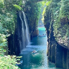 高千穂峡
宮崎県の秘境？

此の写真は誰でも写せます、違う写真ならボートかドローンで撮影ですね。

#サント船長の写真#サント船長の九州の旅