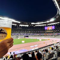 リニューアル後、初の国立競技場。世界陸上Day6を現地観戦してきました〜。売店が貧弱だからか食べ物持ち込めるのが良い。競技はさすがの大迫力でした。