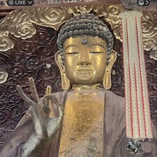 岐阜大仏殿
三大仏と言われて居ますが、
奈良の大仏、鎌倉大仏、此の二つは確定なんですが、後の一つが、此の岐阜大仏、高岡大仏、兵庫大仏なんですね、サント船長は此の岐阜大仏を推薦したいですね。何故かと言いますと、本来は京都の方広寺の大仏で日本三大仏でしたが、昭和48年かな？火災で焼失して、席が空白になり、高岡大仏と岐阜大仏、それに後から兵庫大仏が名乗りを挙げました。しかし京都の方広寺の大仏は木造で胸像です、岐阜大仏は竹と粘土、それに漆で経文を貼り、金箔を貼りました。それに建物も方広寺に良く似て居ます。コレは歴史的とか大きさ、人気度ですが、まぁサント船長は此のままで良いと思います、それは世界三大美女の小野小町ですね。

#サント船長の写真#仏像#日本三大大仏