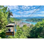 〈千光寺ロープウェイ山頂駅〉
千光寺山ロープウェイにの2つの駅の１つ。たった3分でもけっこう上がってて、なかなかの絶景を楽しめます。