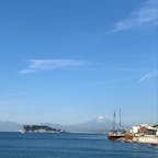 稲村ヶ崎より朝も夕方もお天気に恵まれ富士山も美しい😄