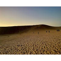 鳥取と言えば、やっぱり鳥取砂丘✨

人気の時間帯は午前から午後にかけてですが、マジックアワーの時間帯もおすすめです☺️

日中の大混雑も避けれますよ✨