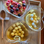 202601
長崎　島原
koiカフェゆうすい館

かんざらしを初めて食べました
小さな白玉に甘い蜜をかけたものだそうです
私は欲張って色々な味&紅茶のセットをいただきました

お庭を見ながらのんびり